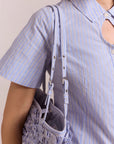 Sac Baguette Sophia Bleu Damson Madder - Ex - voto