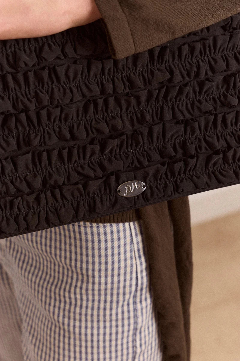 Sac Baguette Sophia Noir Damson Madder - Ex-voto