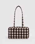 Sac Bowler Baggu Blurred Gingham Brown - Ex - voto