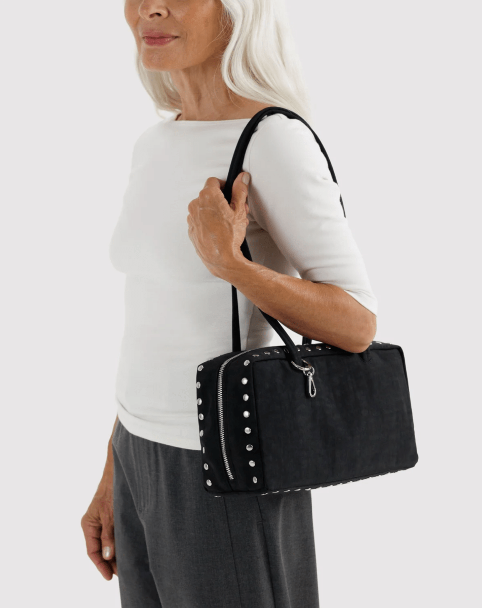Sac Bowler Baggu Noir Studs - Ex-voto