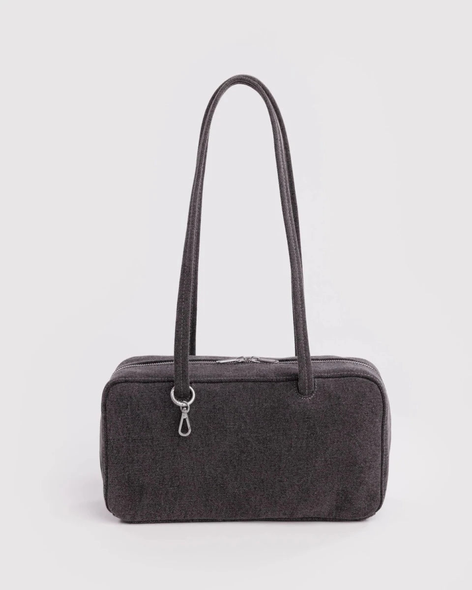Sac Bowler Baggu Washed Black Denim - Ex-voto