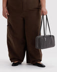 Sac Bowler Baggu Washed Black Denim - Ex-voto