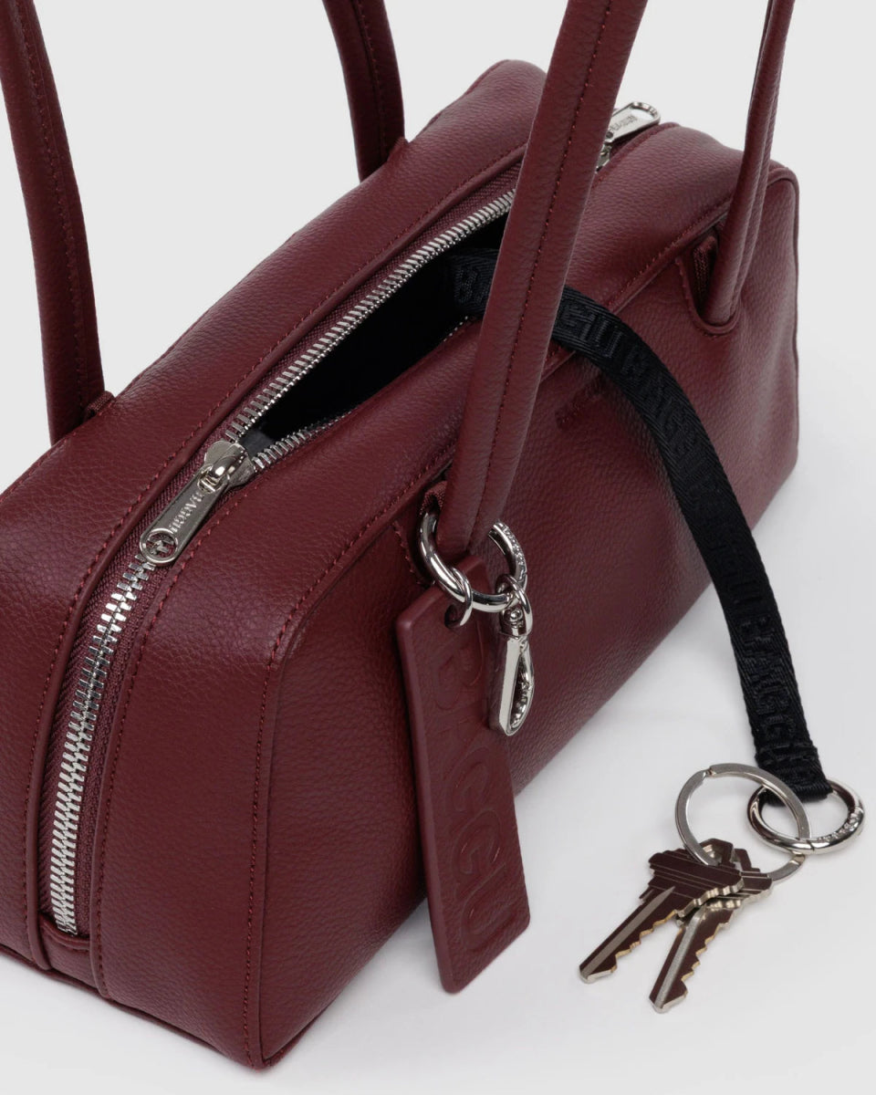Sac Bowler Cuir Recyclé Baggu Mahogany - Ex - voto