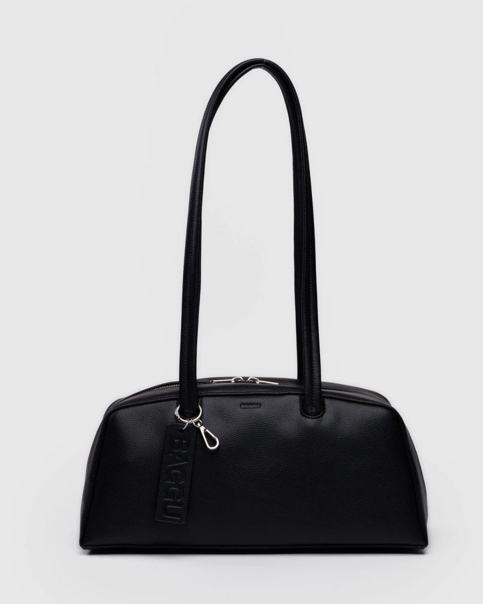 Sac Bowler Cuir Recyclé Baggu Noir - Ex - voto