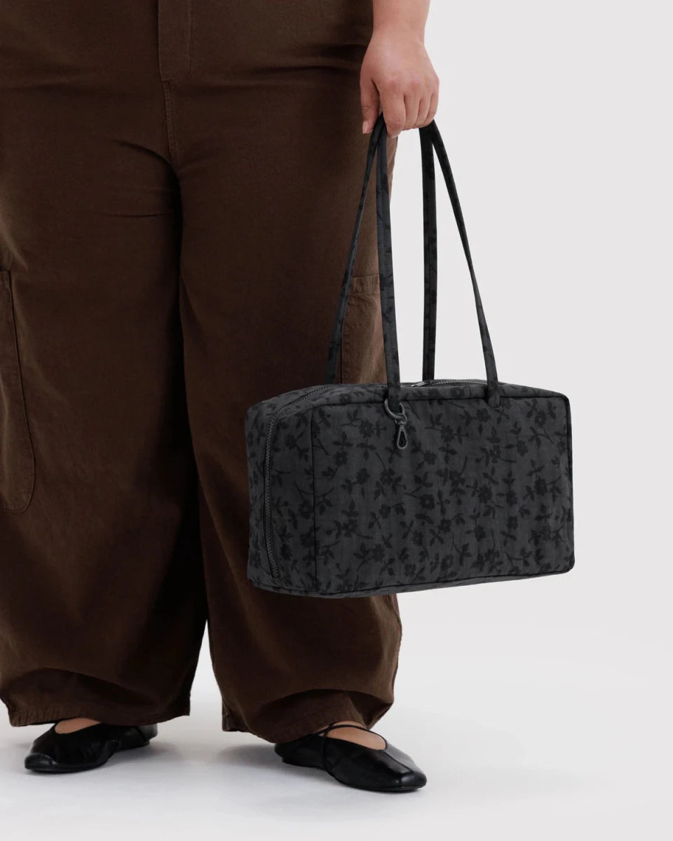 Sac Bowler Medium Baggu Charcoal Ditsy Floral - Ex-voto