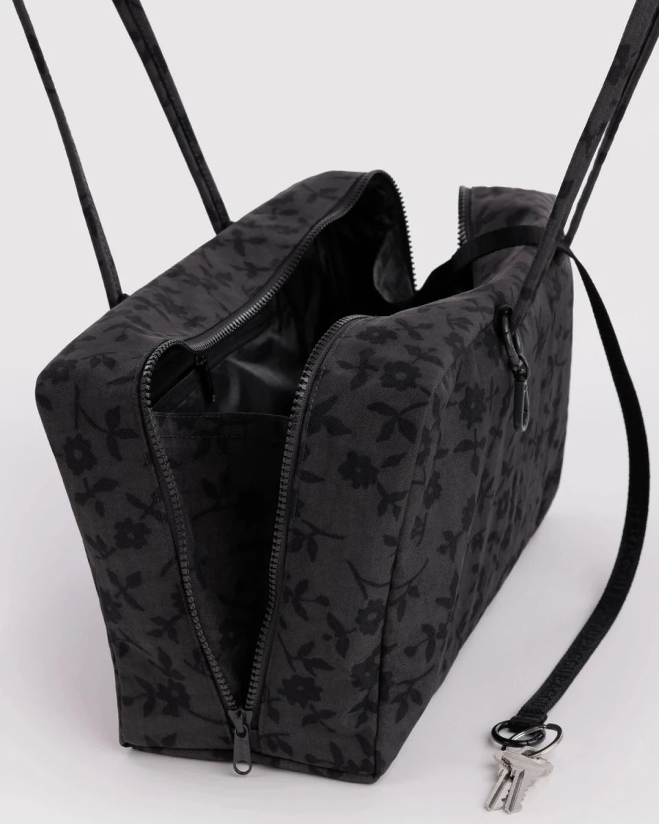 Sac Bowler Medium Baggu Charcoal Ditsy Floral - Ex-voto