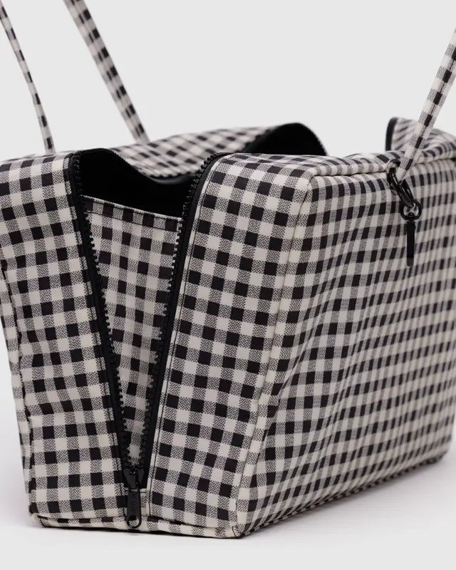 Sac Bowler Medium Baggu Gingham Noir et Blanc - Ex - voto