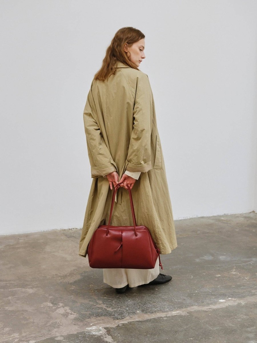 Sac Brooklyn Ölend Suede Rouge Cerise - Ex-voto