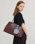 Sac Brooklyn Ölend Suede Rouge Cerise - Ex-voto