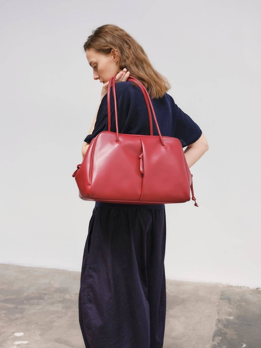 Sac Brooklyn Ölend Suede Rouge Cerise - Ex-voto