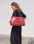Sac Brooklyn Ölend Suede Rouge Cerise - Ex-voto