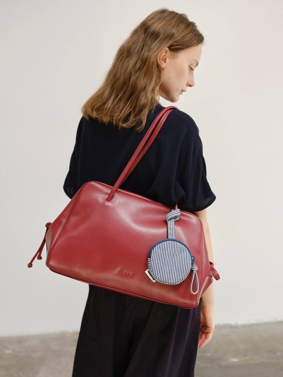 Sac Brooklyn Ölend Suede Rouge Cerise - Ex-voto