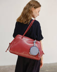 Sac Brooklyn Ölend Suede Rouge Cerise - Ex-voto