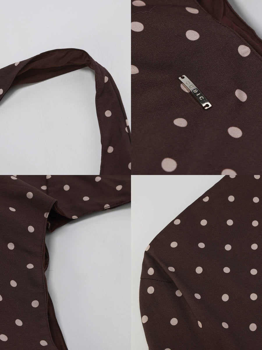 Sac Brun à Pois Cubic - Ex - voto