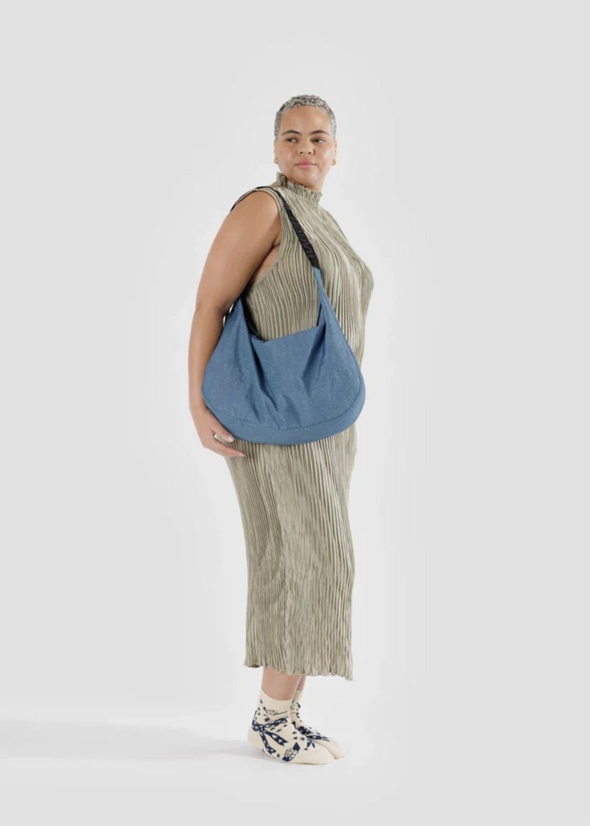 Sac Croissant Large Baggu Digital Denim - Ex - voto