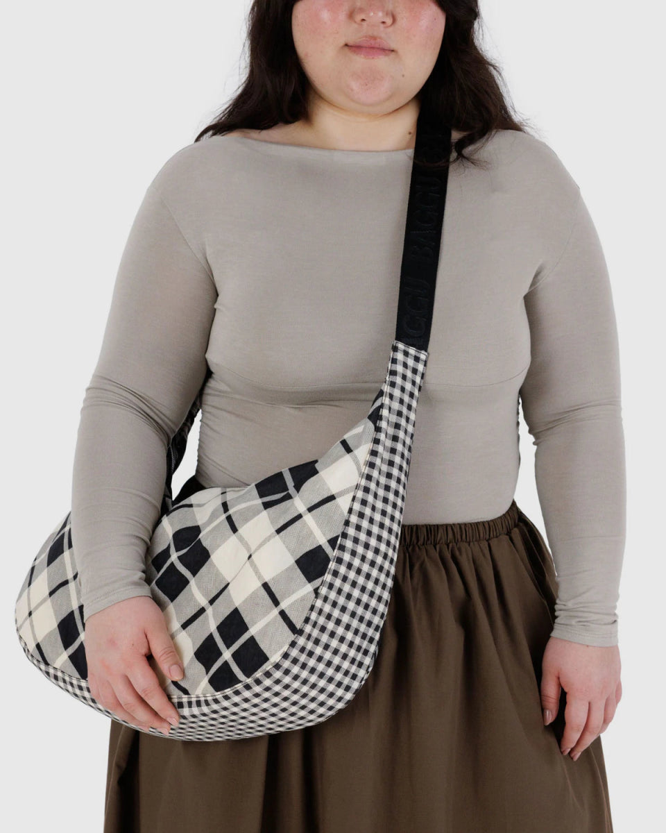 Sac Croissant Large Baggu Mix Plaid - Ex - voto