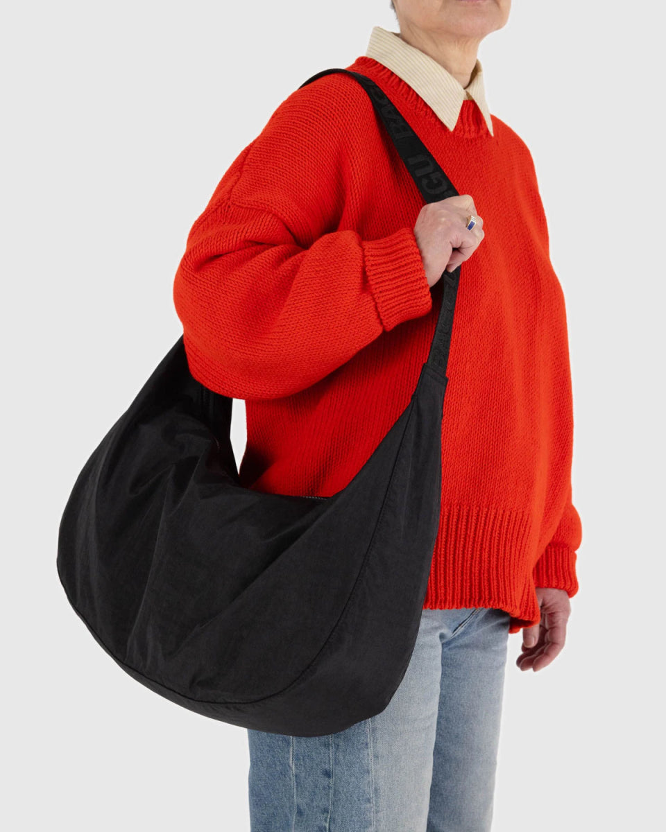 Sac Croissant Large Baggu Noir - Ex - voto