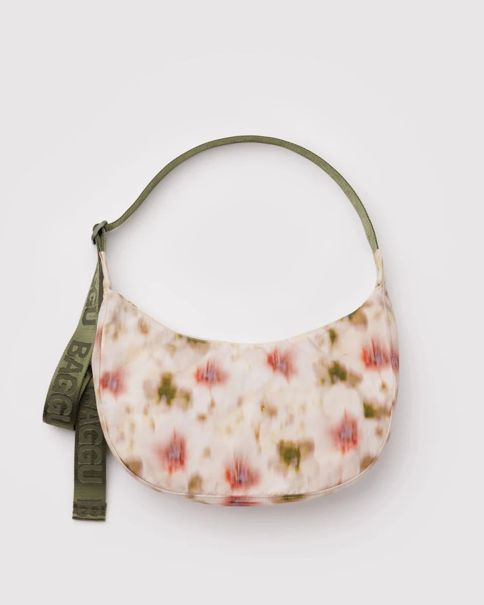 Sac Croissant Medium Baggu Abstract Floral - Ex - voto