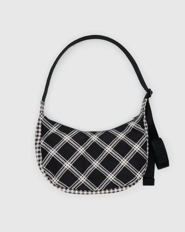 Sac Croissant Medium Baggu Mixed Plaid - Ex - voto