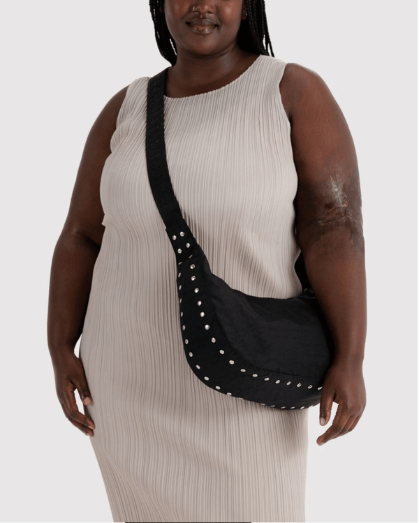 Sac Croissant Medium Baggu Noir Studs - Ex-voto