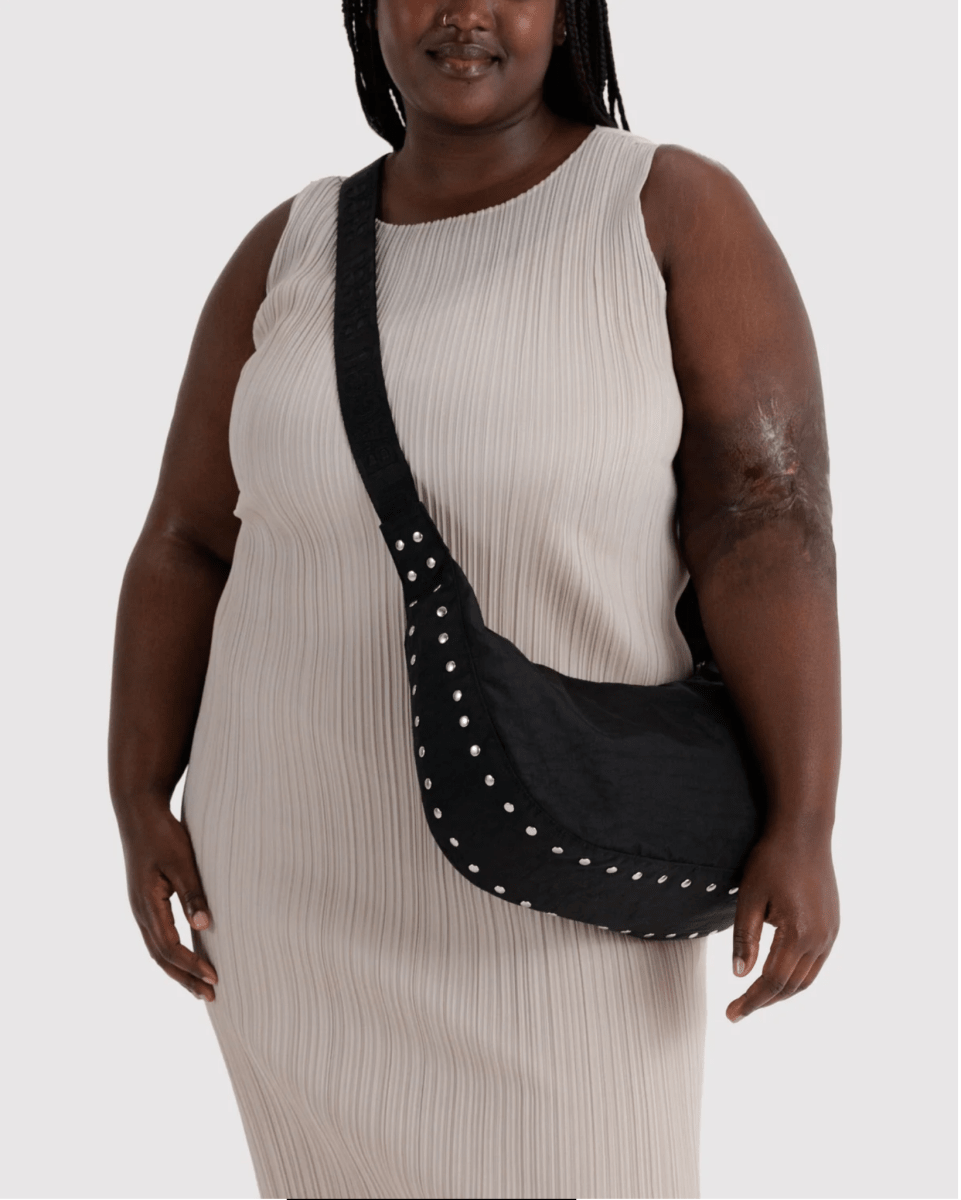 Sac Croissant Medium Baggu Noir Studs - Ex-voto