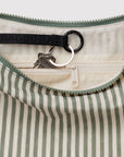 Sac Croissant Medium Baggu Sage Stripe - Ex - voto