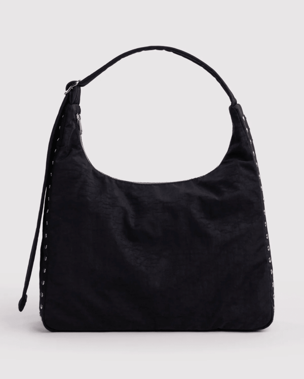 Sac d'Épaule Nylon Baggu Noir Studs - Ex-voto