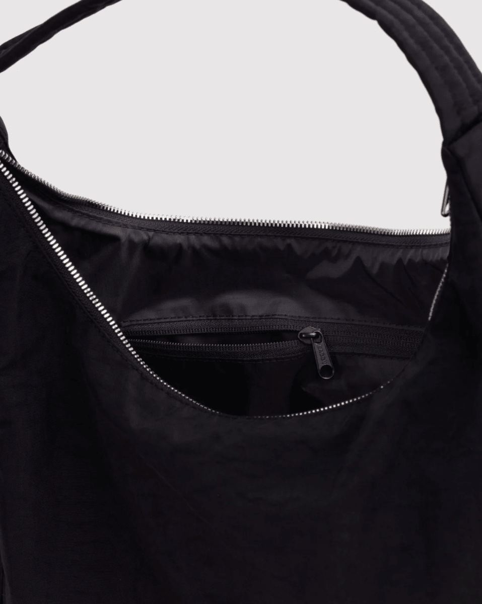 Sac d'Épaule Nylon Baggu Noir Studs - Ex-voto