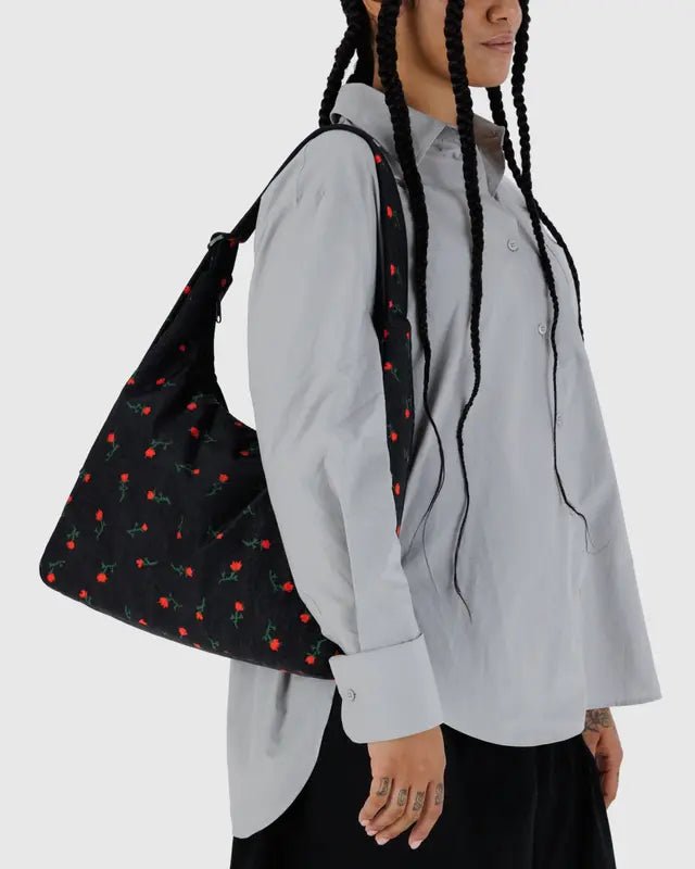 Sac d'Épaule Nylon Baggu Painted Wildflowers - Ex - voto