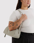 Sac d'Épaule Nylon Baggu Sage Stripe - Ex - voto