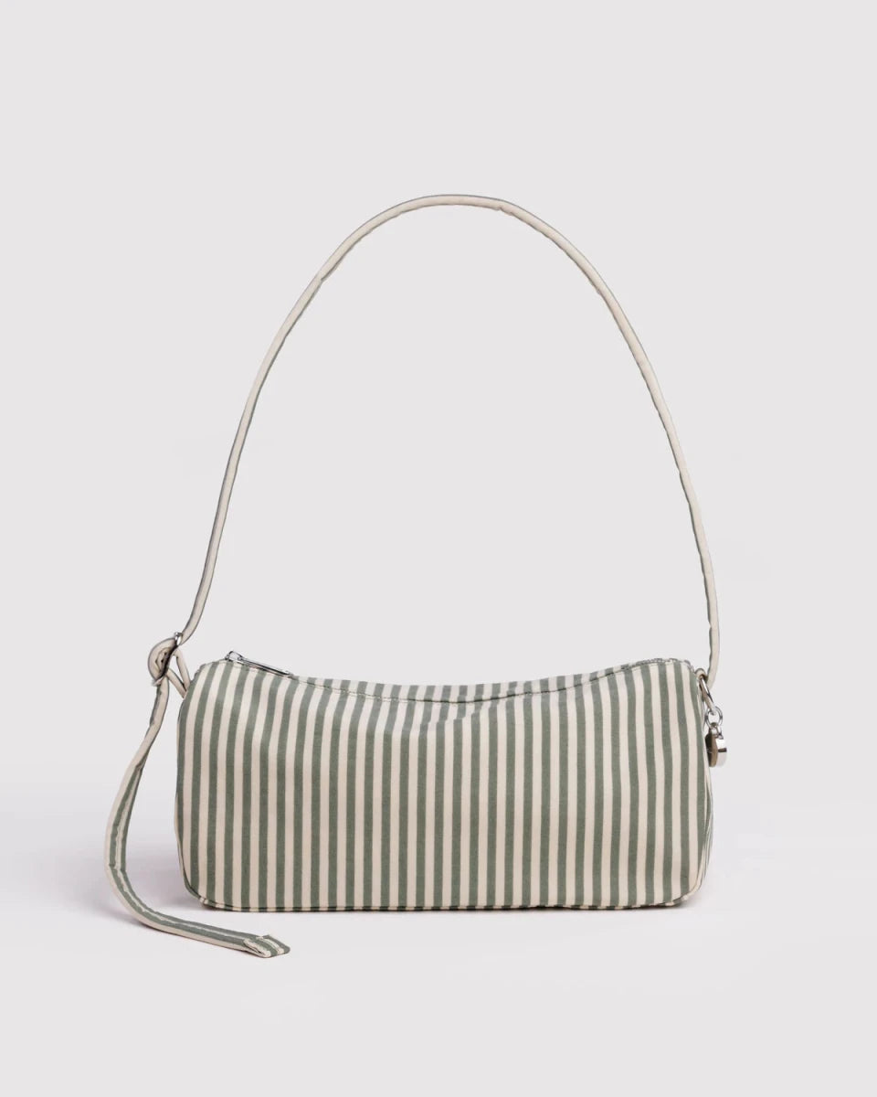 Sac d'Épaule Nylon Baggu Sage Stripe - Ex - voto