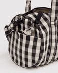Sac Duffle Baggu Gingham Noir et Crème - Ex-voto