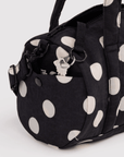 Sac Duffle Baggu Noir à Pois Crèmes - Ex-voto