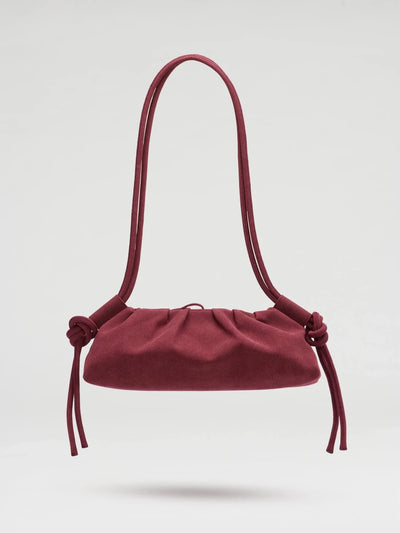 Sac Dumpling Ölend Rouge Cerise Suede - Ex-voto