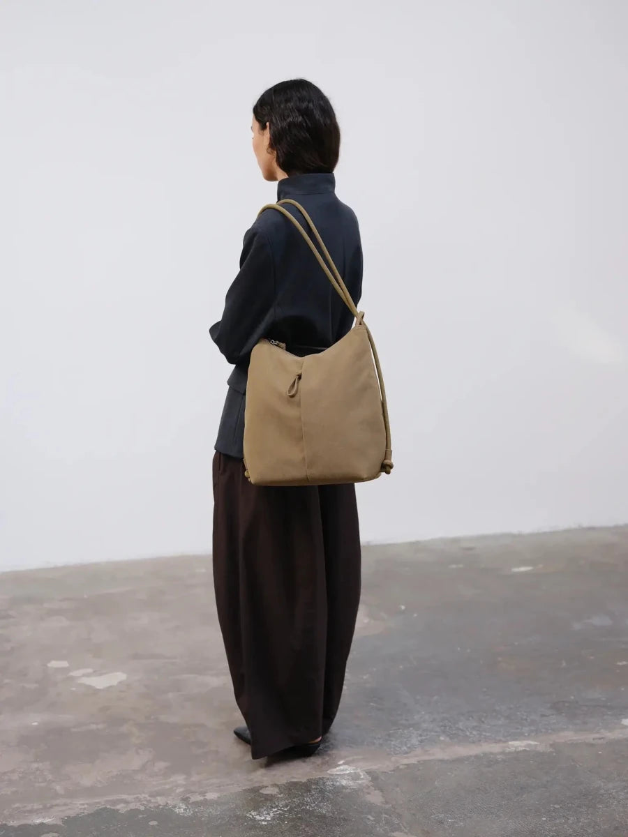 Sac Elio Suède Khaki Ölend - Ex-voto