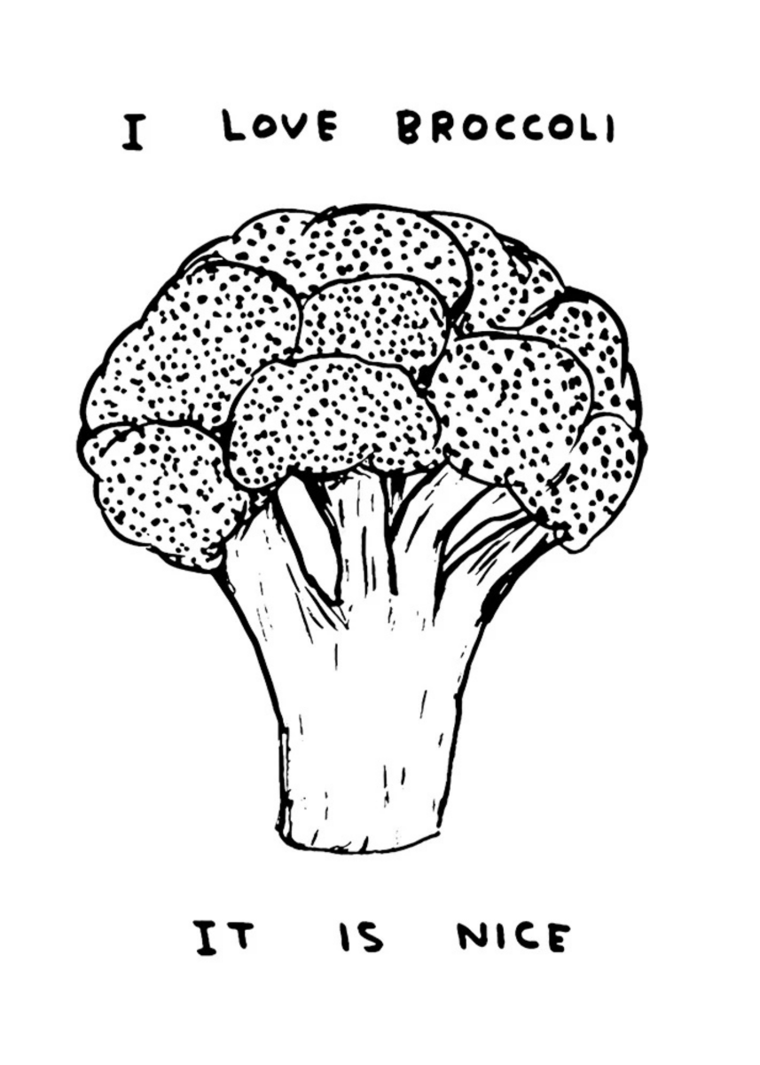 Sac I Love Broccoli D.Shrigley - Ex - voto