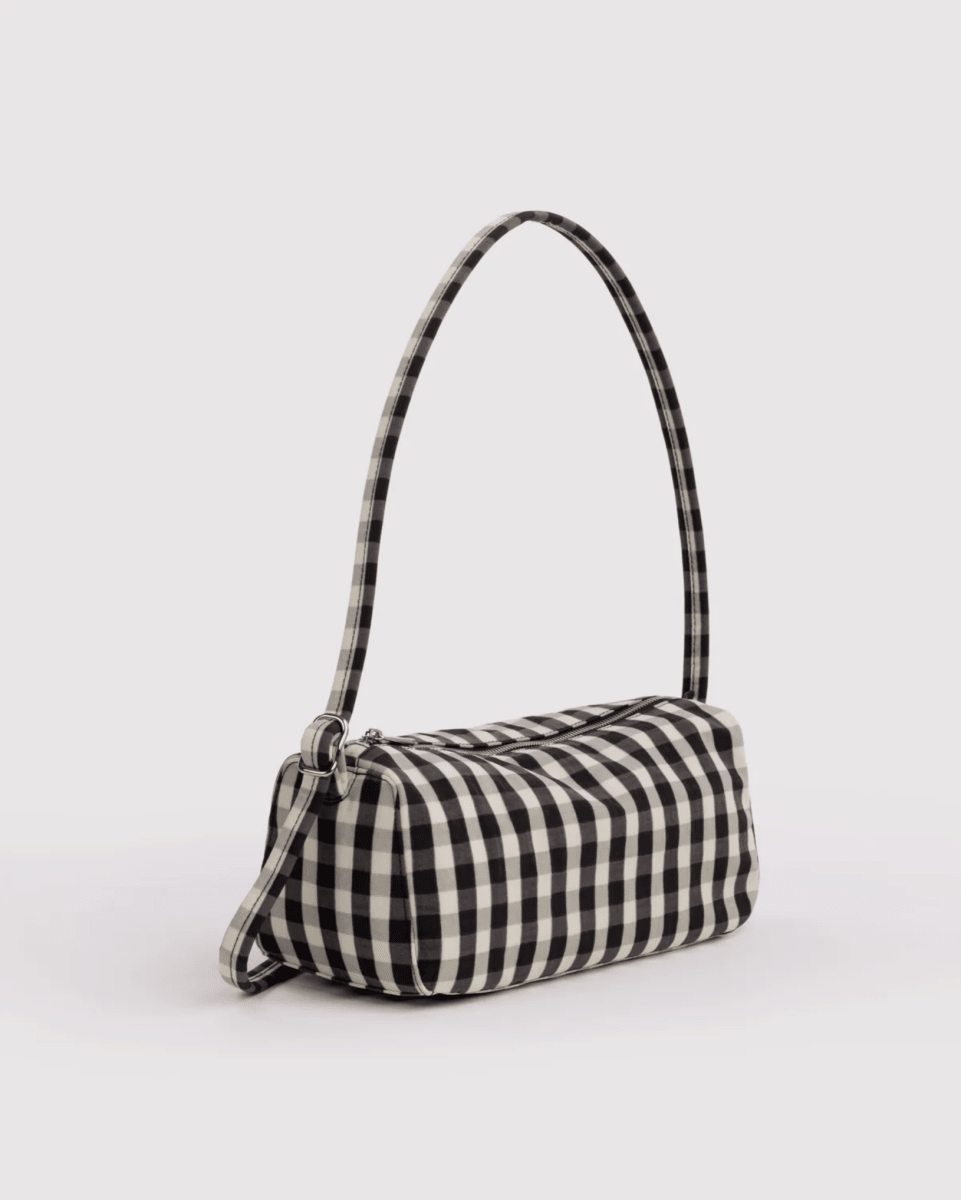 Sac Loaf Baggu Black and Cream Gingham - Ex-voto
