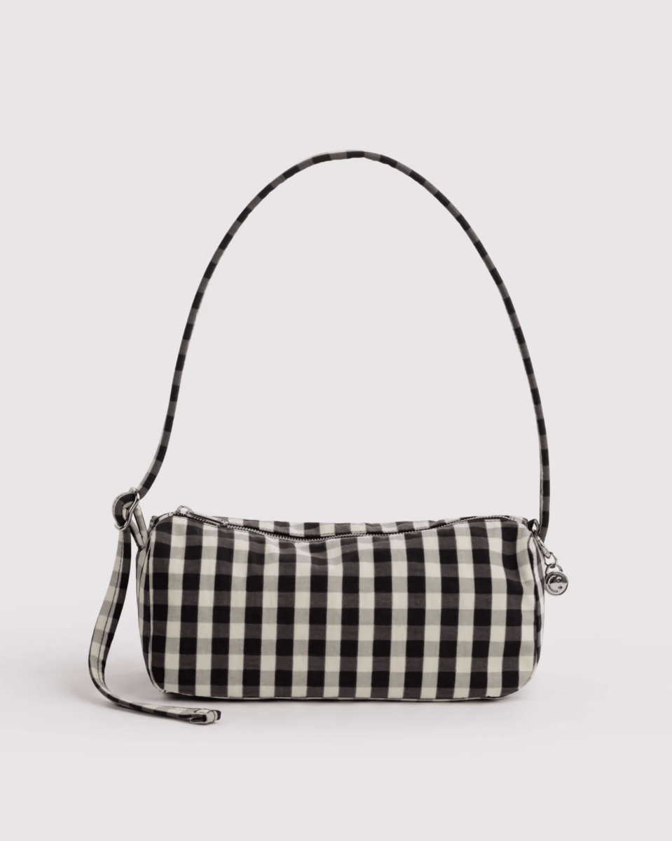 Sac Loaf Baggu Black and Cream Gingham - Ex-voto