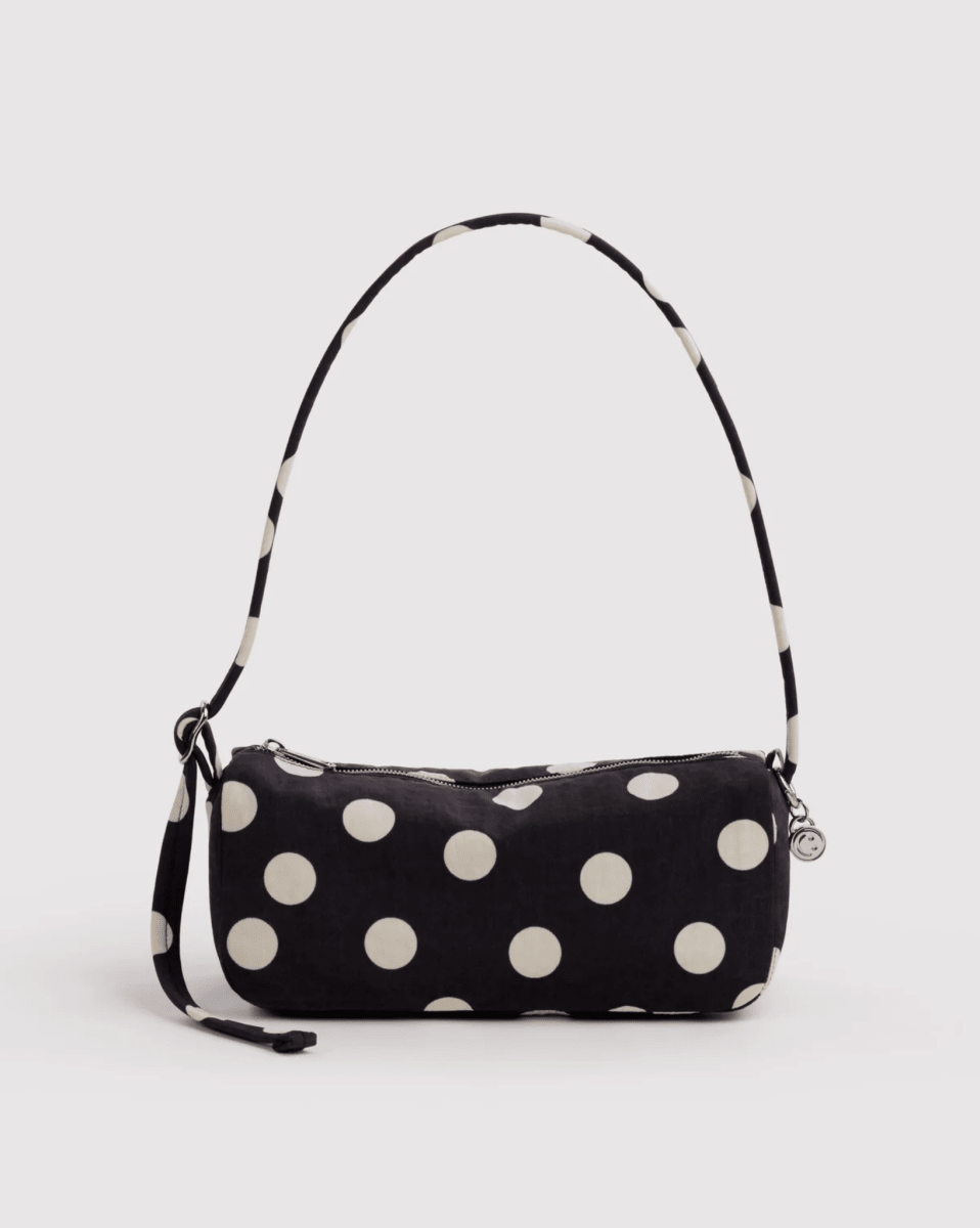 Sac Loaf Baggu Noir à Pois Crèmes - Ex-voto