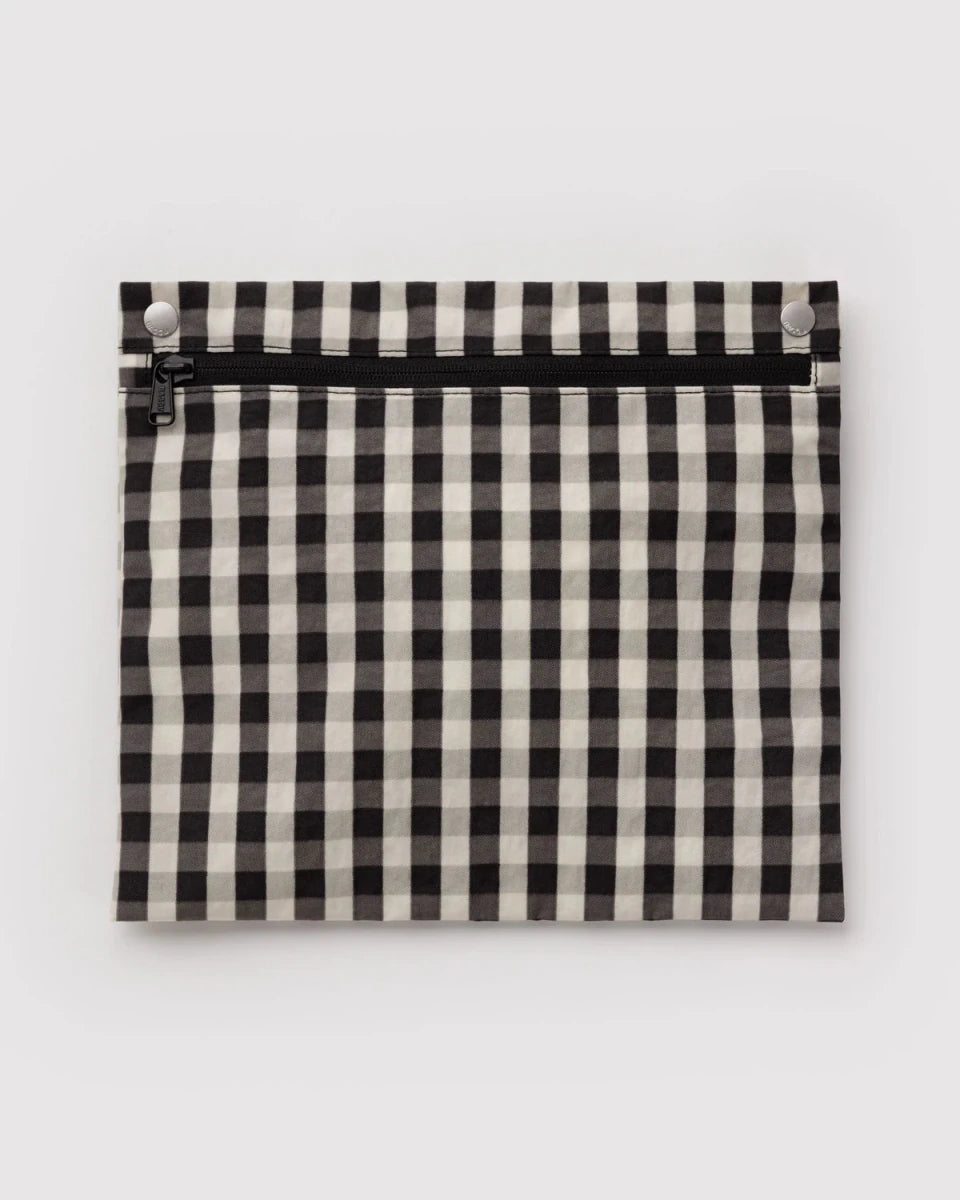 Sac Nuage Carry-on Baggu Black and Cream Gingham - Ex-voto