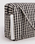 Sac Nuage Carry-on Baggu Black and Cream Gingham - Ex-voto