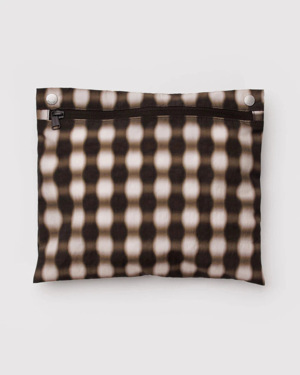 Sac Nuage Carry - on Baggu Blurred Gingham Brown - Ex - voto