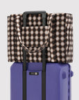 Sac Nuage Carry - on Baggu Blurred Gingham Brown - Ex - voto