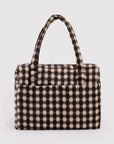 Sac Nuage Carry - on Baggu Blurred Gingham Brown - Ex - voto