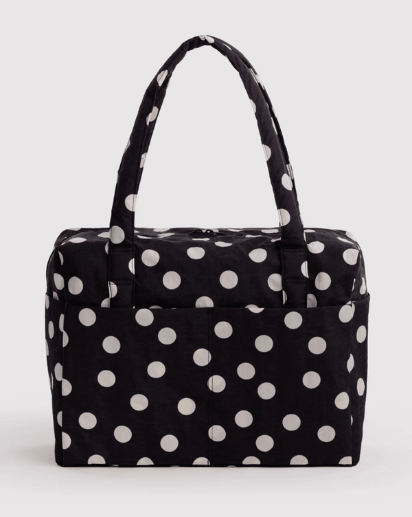 Sac Nuage Carry-on Baggu Noir à Pois Crèmes - Ex-voto
