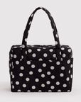 Sac Nuage Carry-on Baggu Noir à Pois Crèmes - Ex-voto