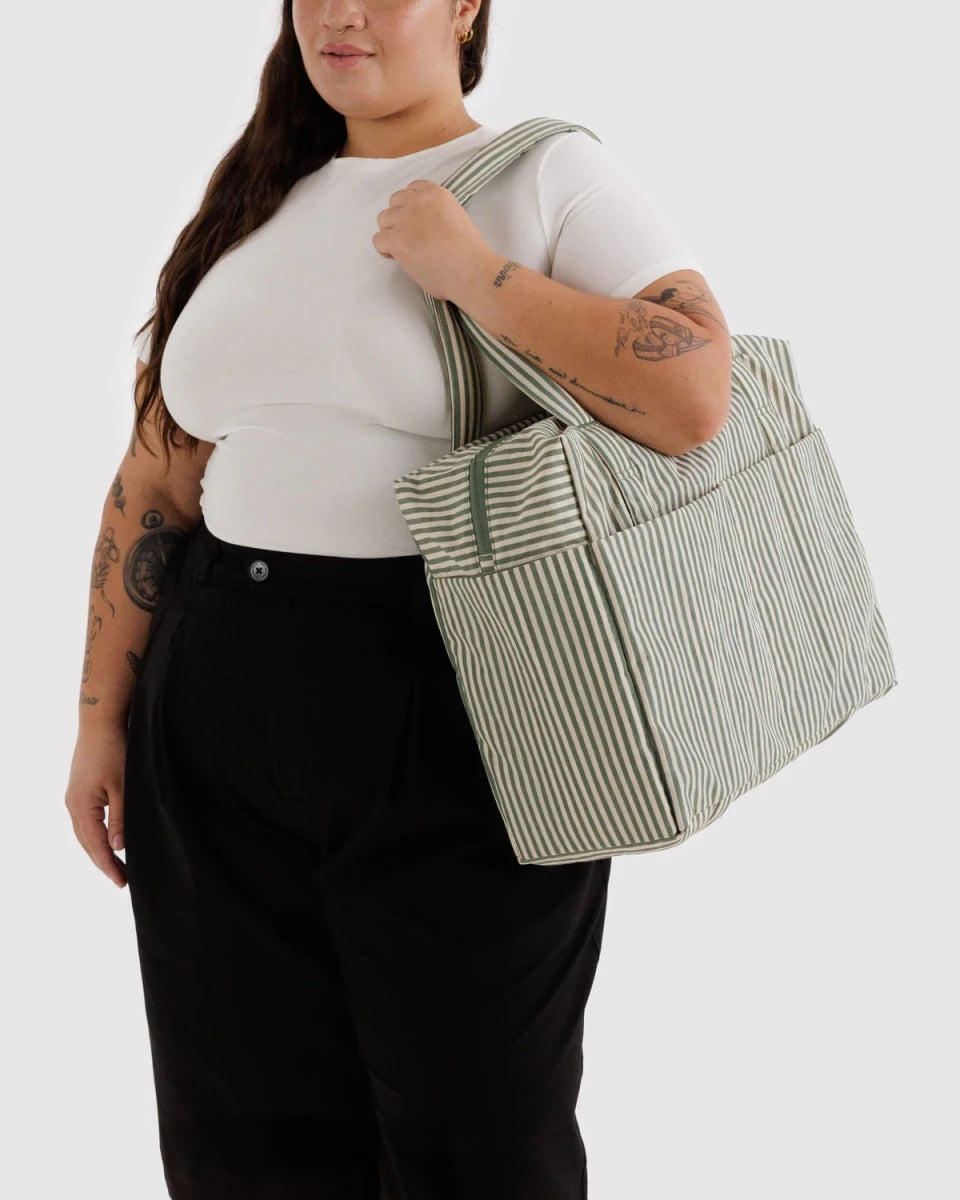 Sac Nuage Carry - on Baggu Sage Stripes - Ex - voto