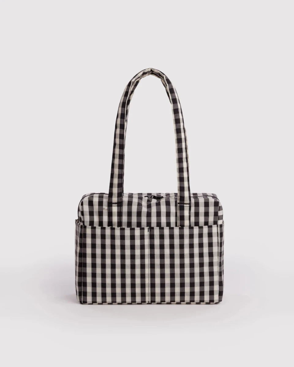Sac Nuage Everyday Baggu Black and Cream Gingham - Ex-voto