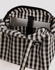 Sac Nuage Everyday Baggu Black and Cream Gingham - Ex-voto