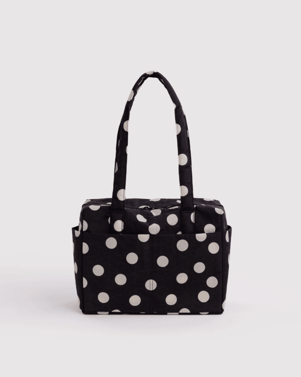 Sac Nuage Everyday Baggu Noir à Pois Crèmes - Ex-voto